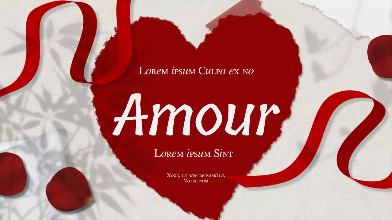 Rouge Blanc Elégant Proposition d'auto-motivation