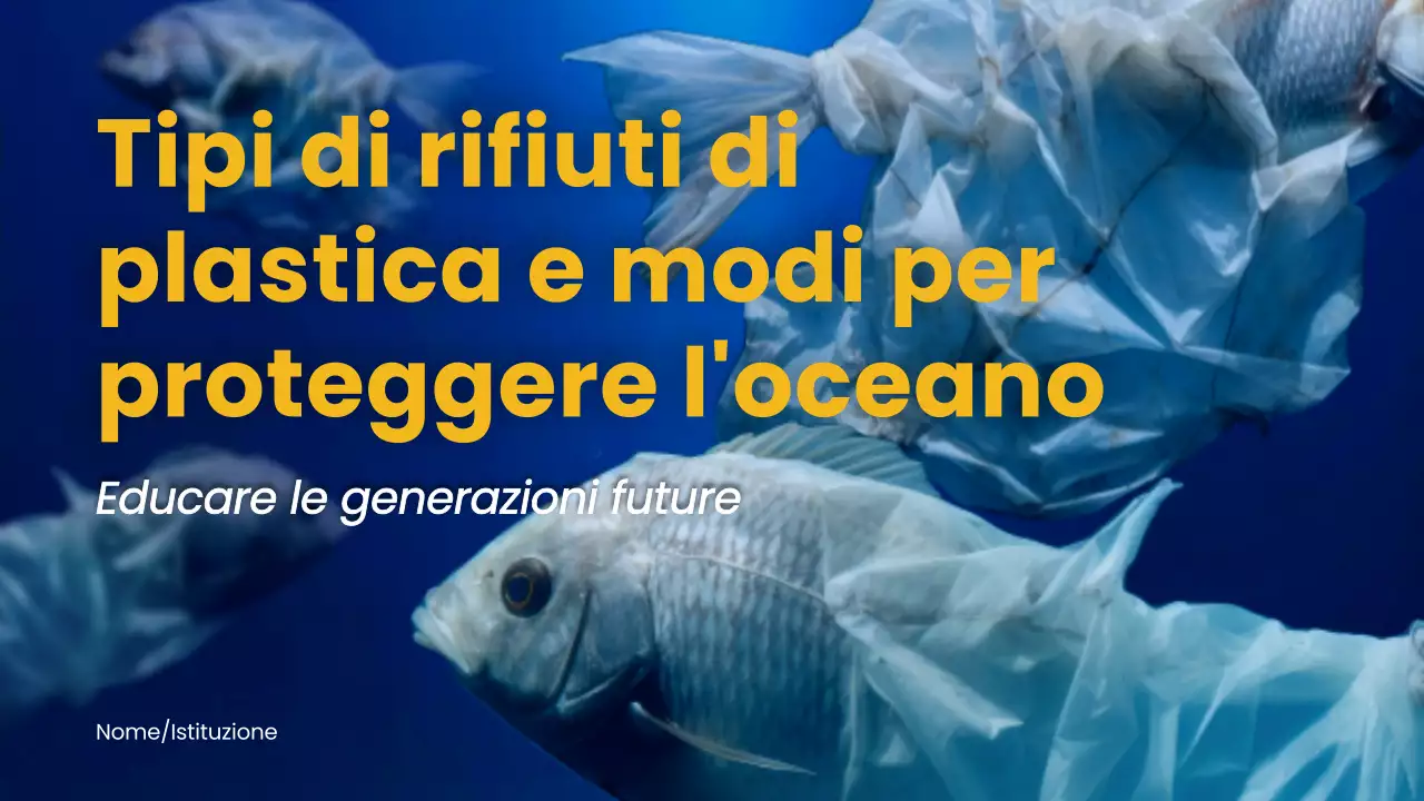 Navy Yellow Nature Ocean Materiale per la lezione