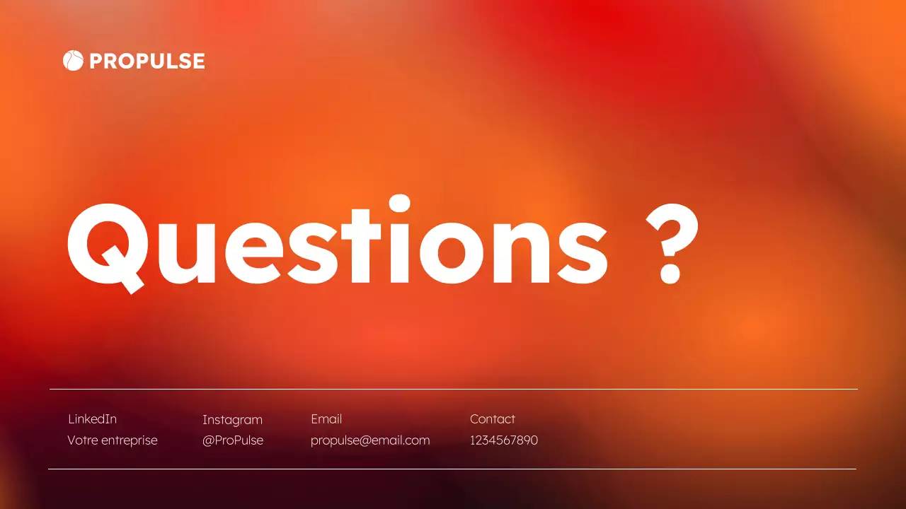 Applis de sport et de fitness modernes orange et noires Product Pitch