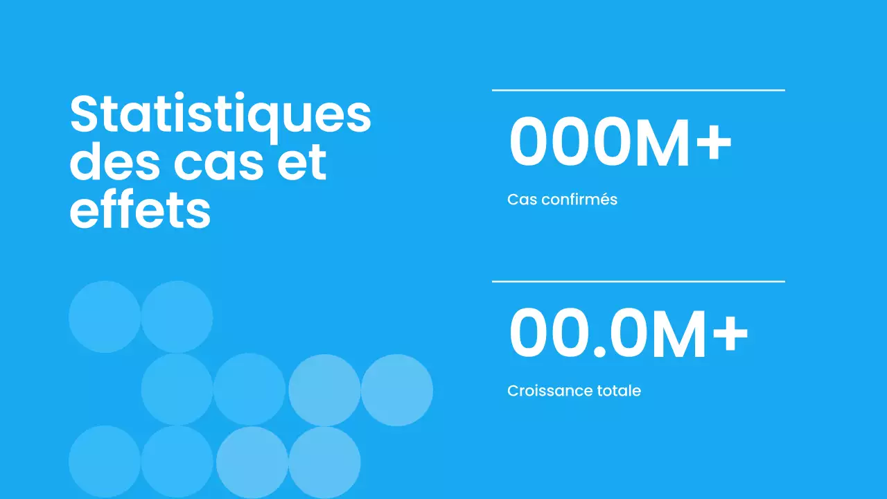 Matériel de conférence sur les pandémies modernes bleu blanc