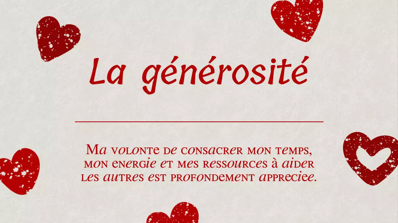 Rouge Blanc Elégant Proposition d'auto-motivation