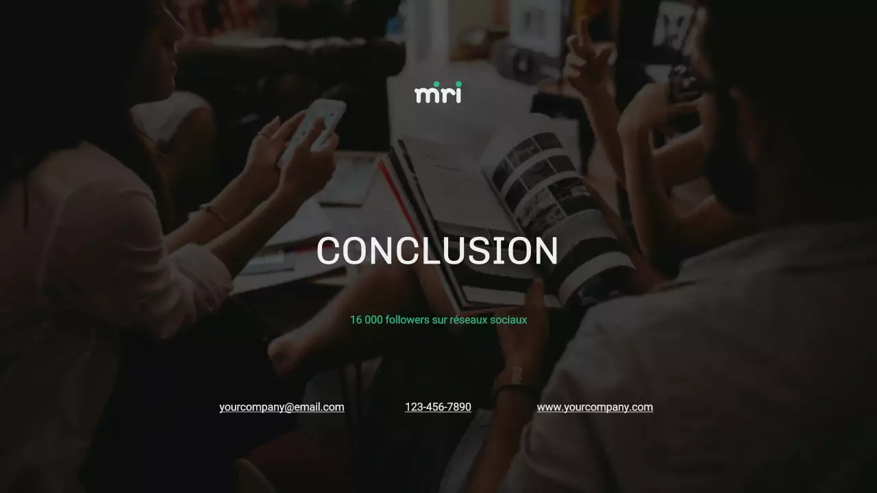 Rapport OKR moderne vert et bleu