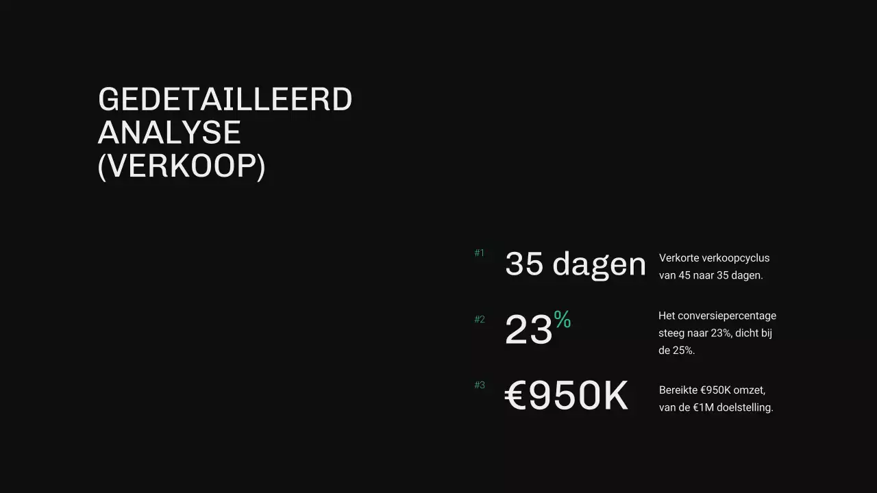 Groen en blauw modern OKR-rapport