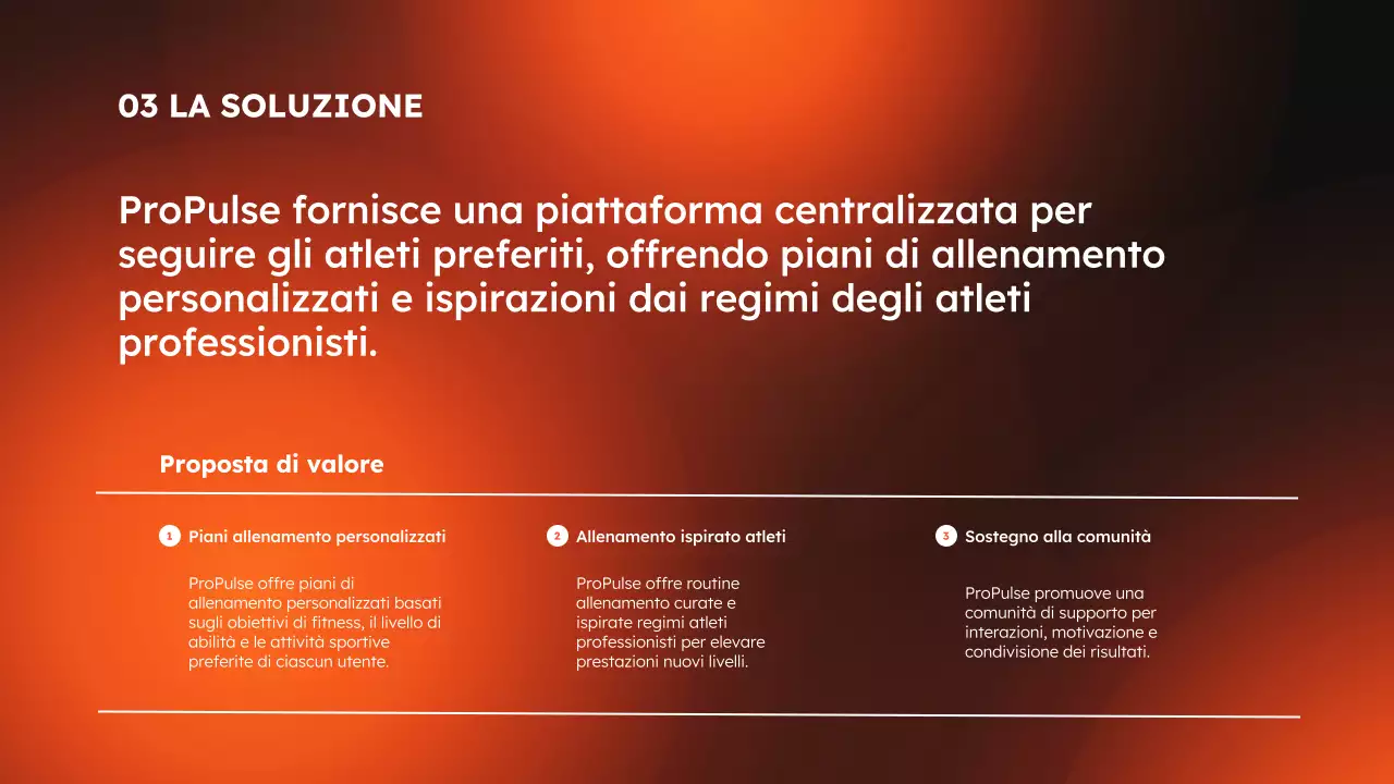 App moderna per lo sport e il fitness arancione e nera Presentazione del prodotto