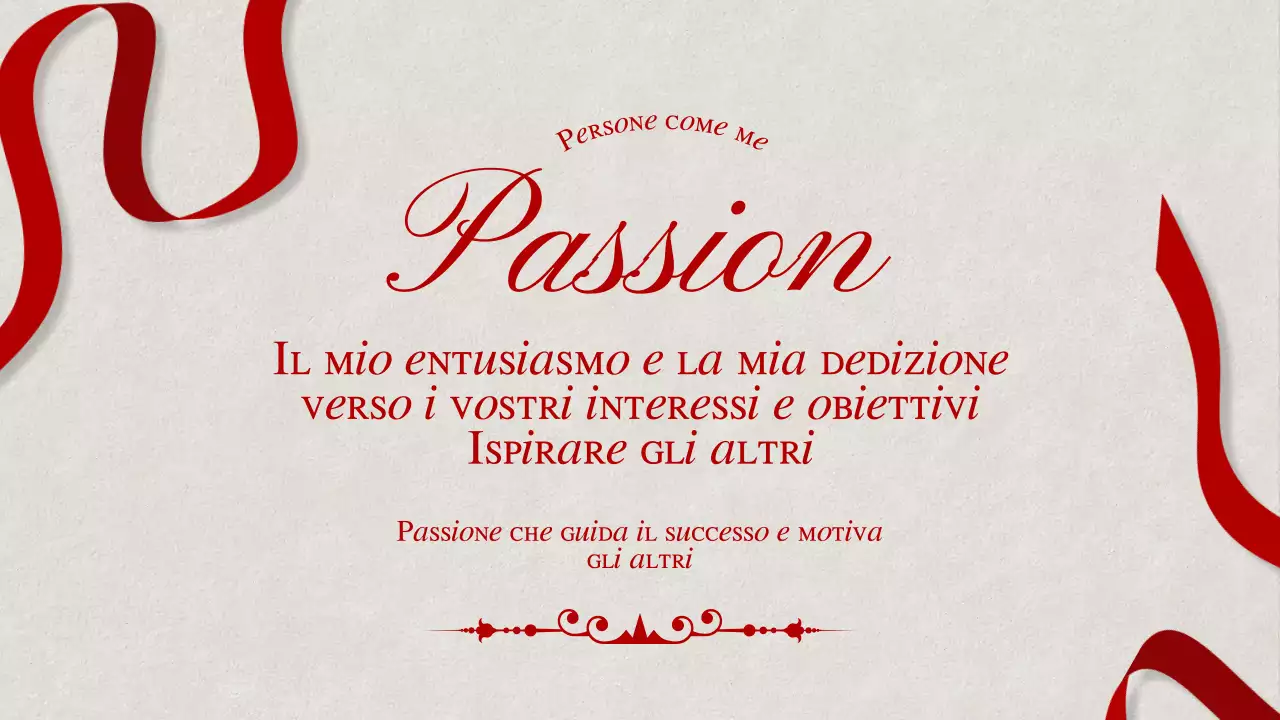 Rosso bianco elegante Proposta di auto-motivazione