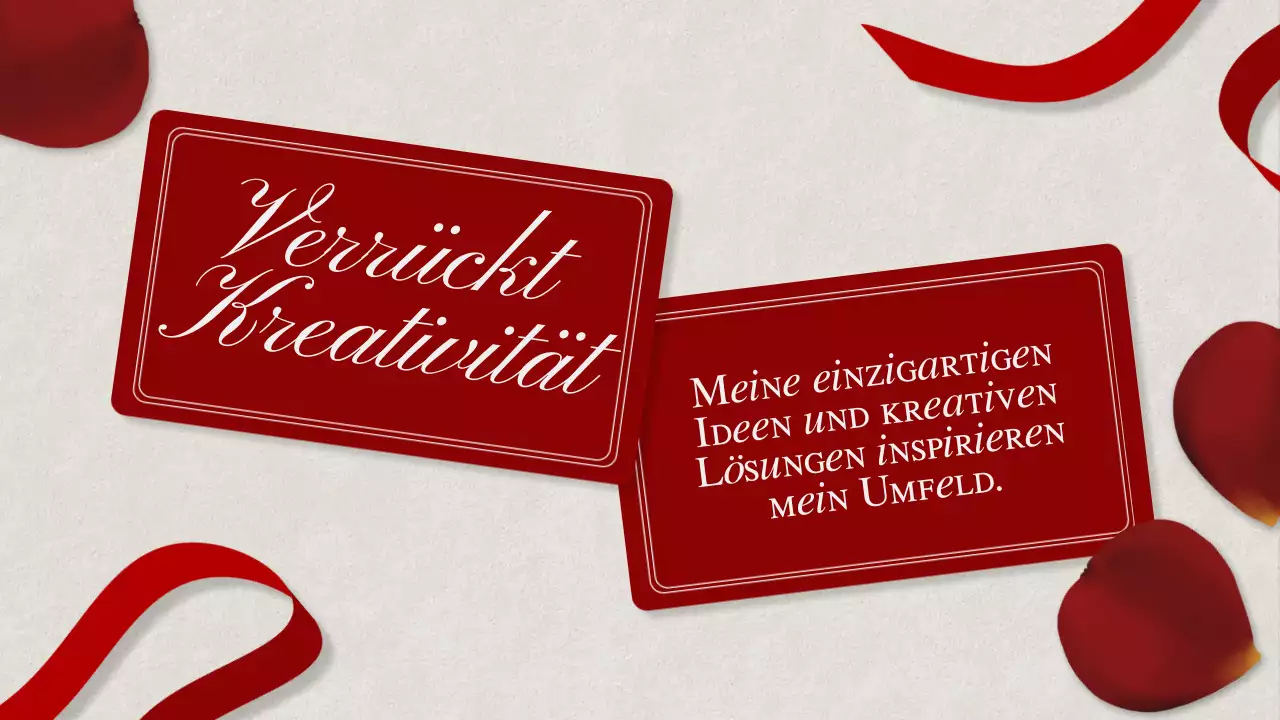 Rot Weiß Elegant Selbstmotivation Vorschlag