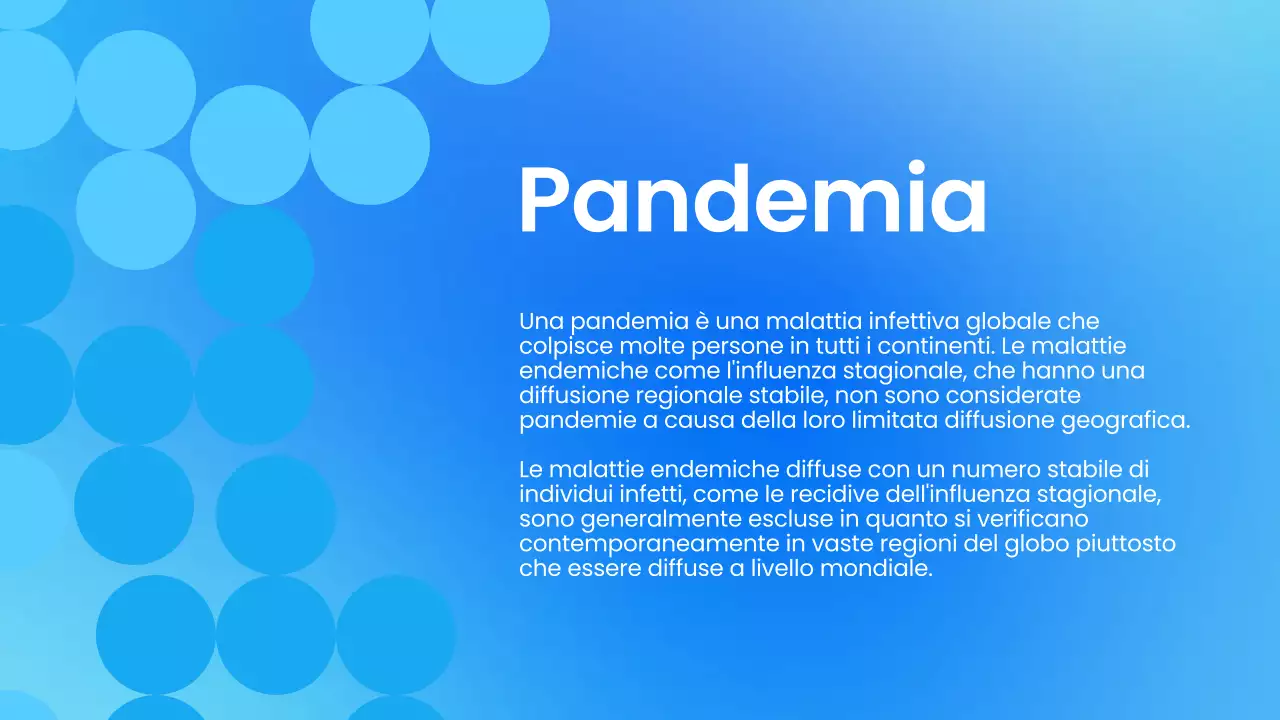 Blu Bianco Materiale didattico sulle pandemie moderne