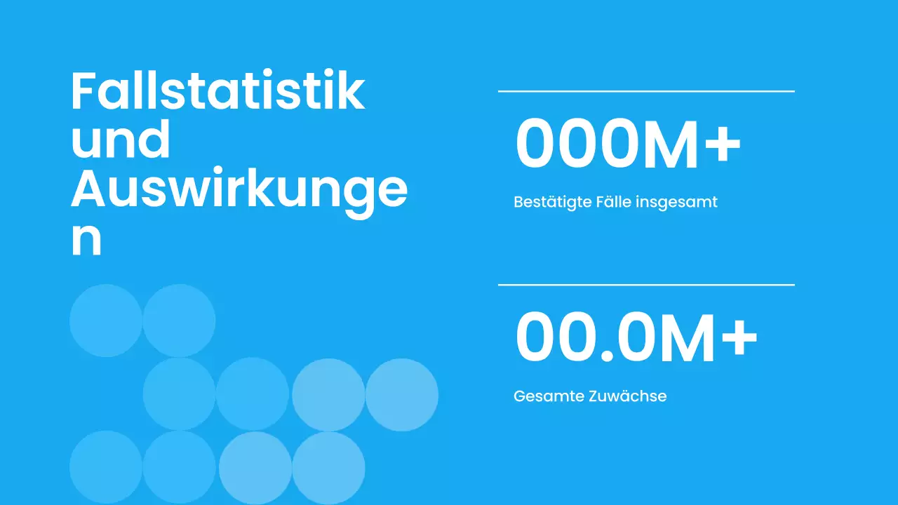 Blau Weiß Moderne Pandemie Vortragsmaterial