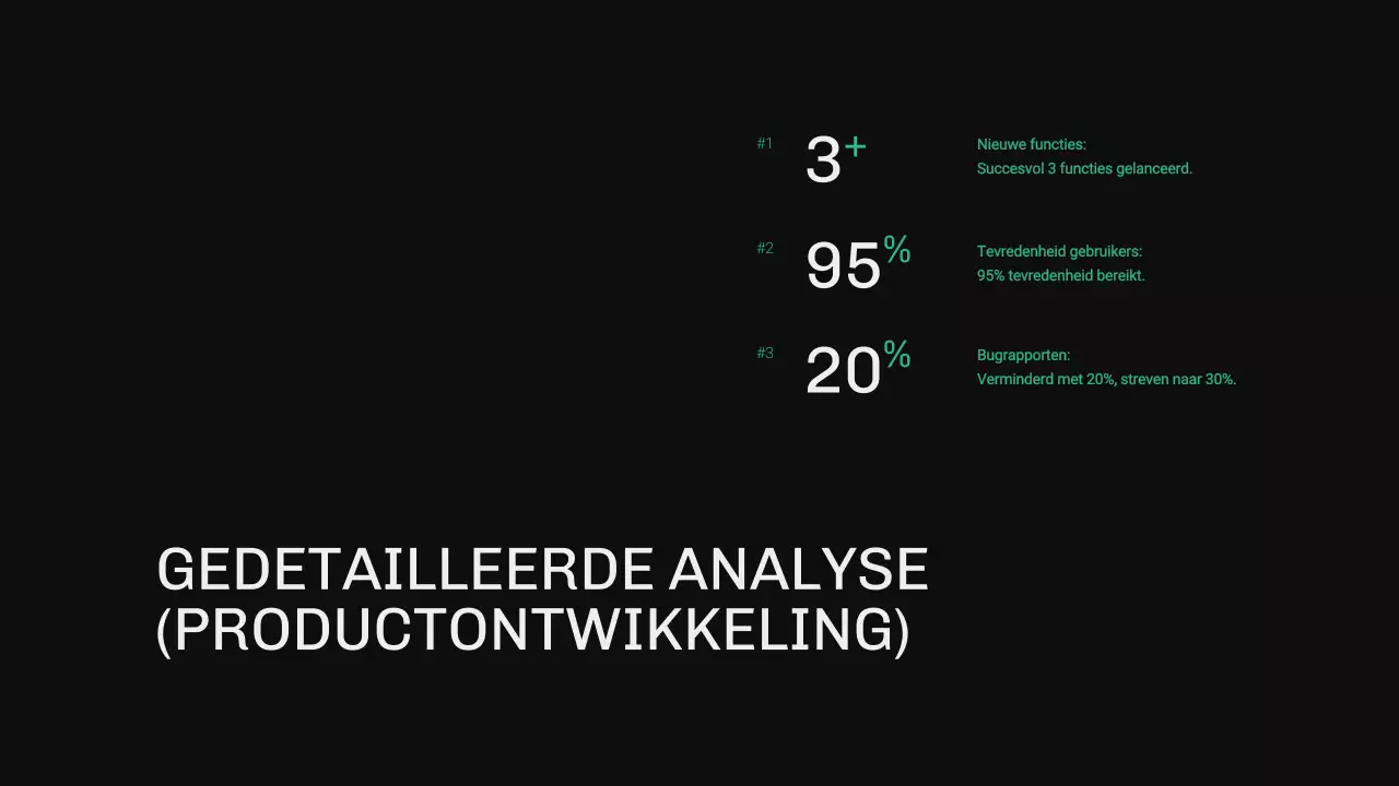 Groen en blauw modern OKR-rapport