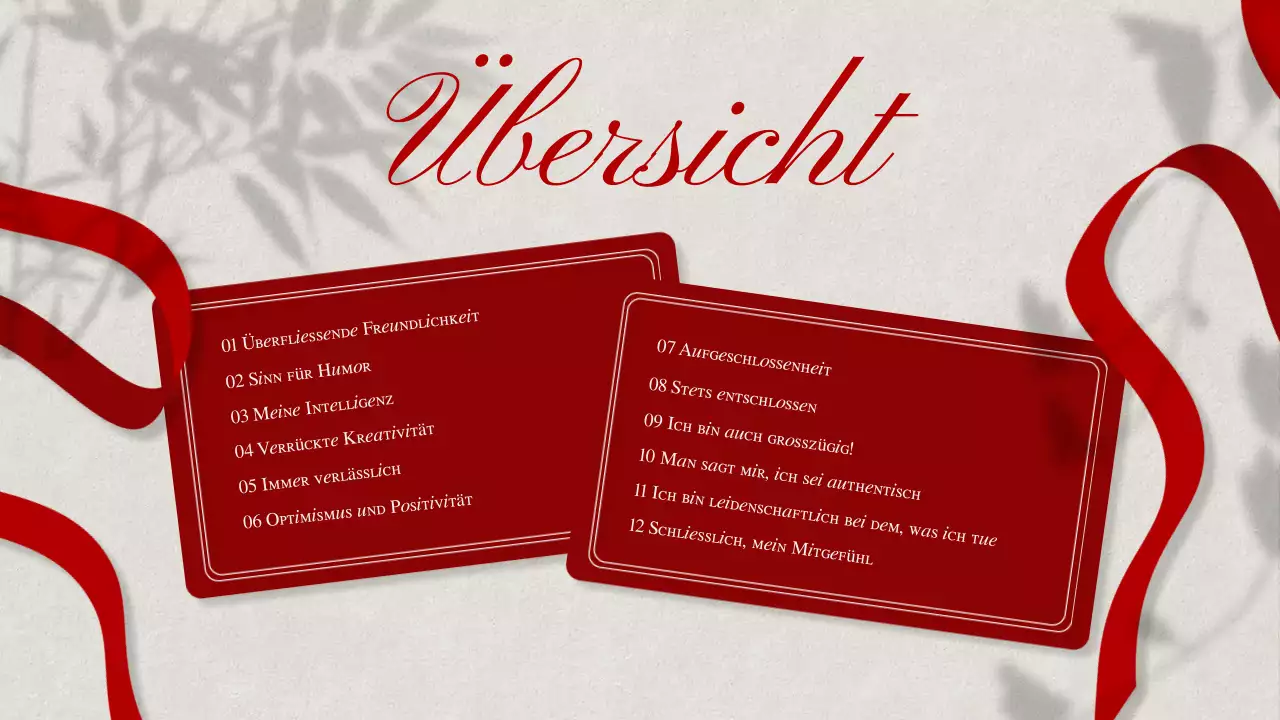 Rot Weiß Elegant Selbstmotivation Vorschlag