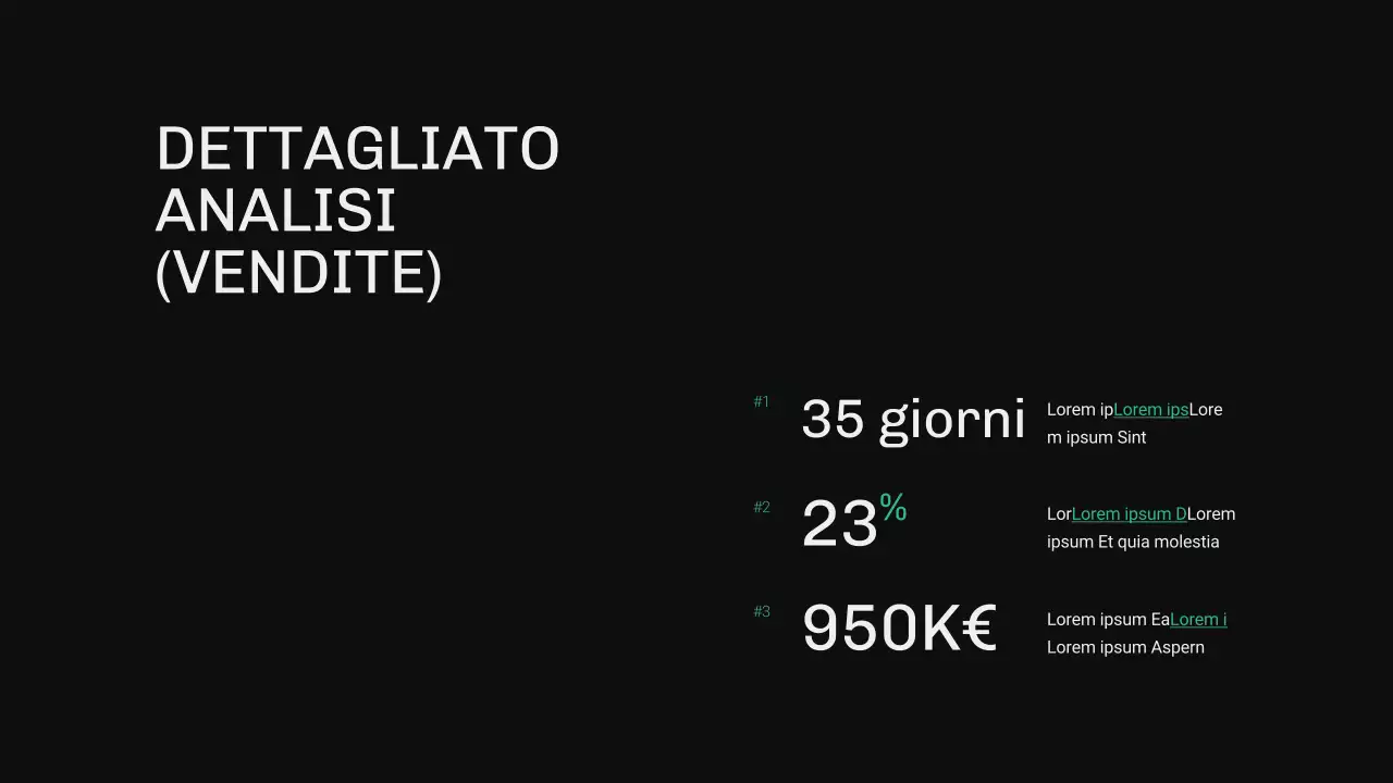 Rapporto OKR moderno verde e blu