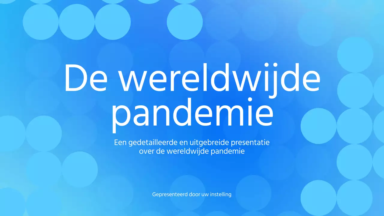Blauw Wit Modern Pandemisch Lesmateriaal