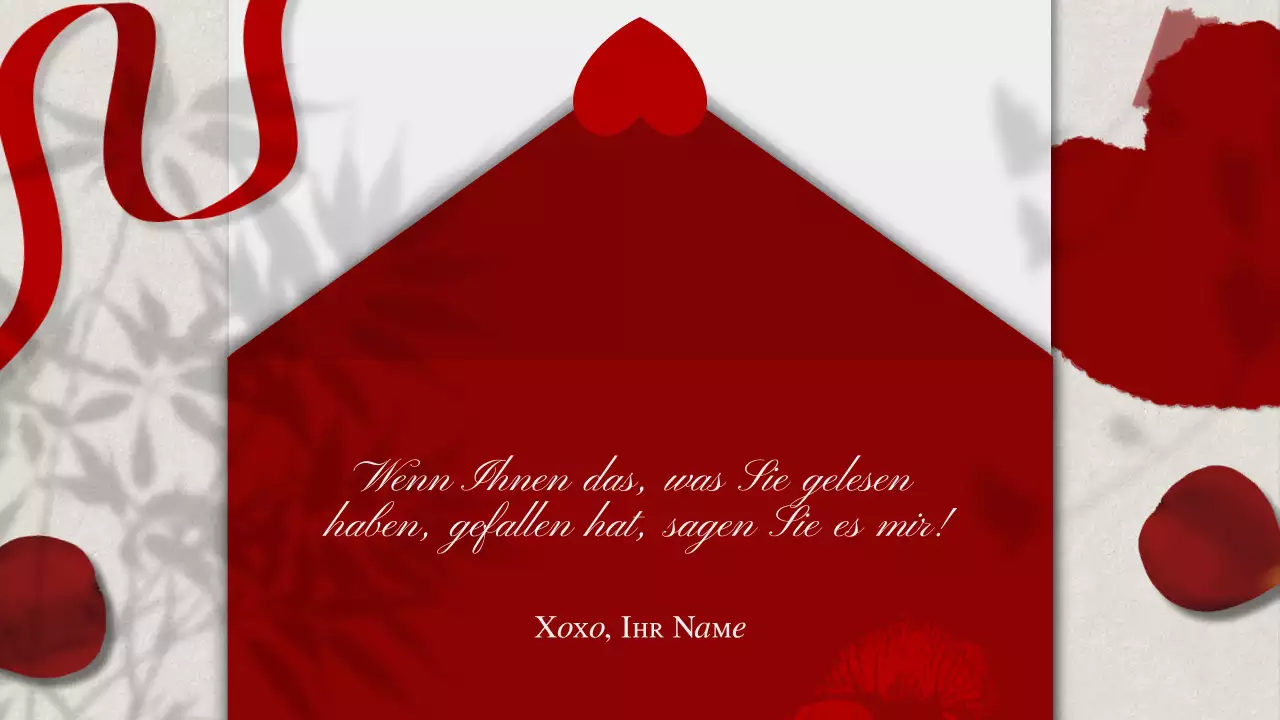 Rot Weiß Elegant Selbstmotivation Vorschlag