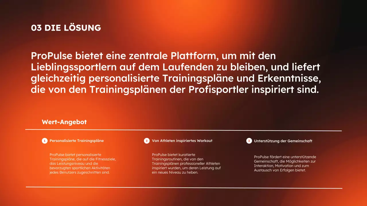 Orange-schwarze moderne Sport- und Fitness-App Produktpräsentation
