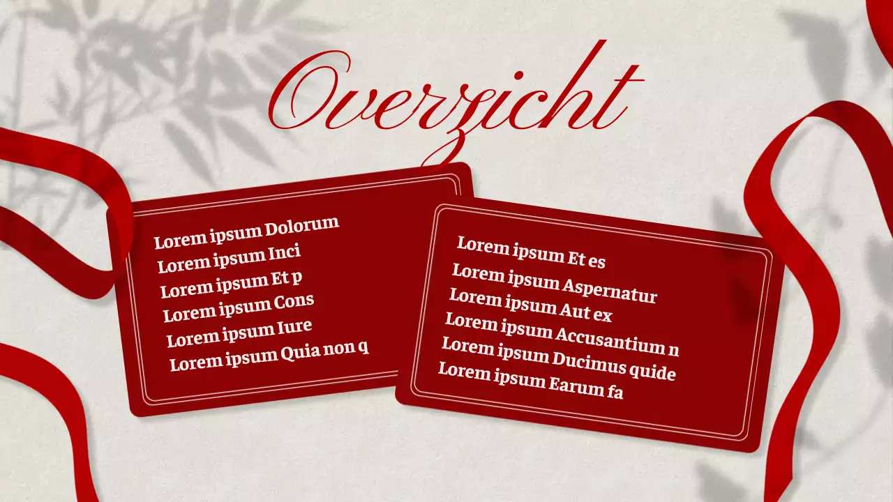 Rood Wit Elegant Zelf Motivatie Voorstel