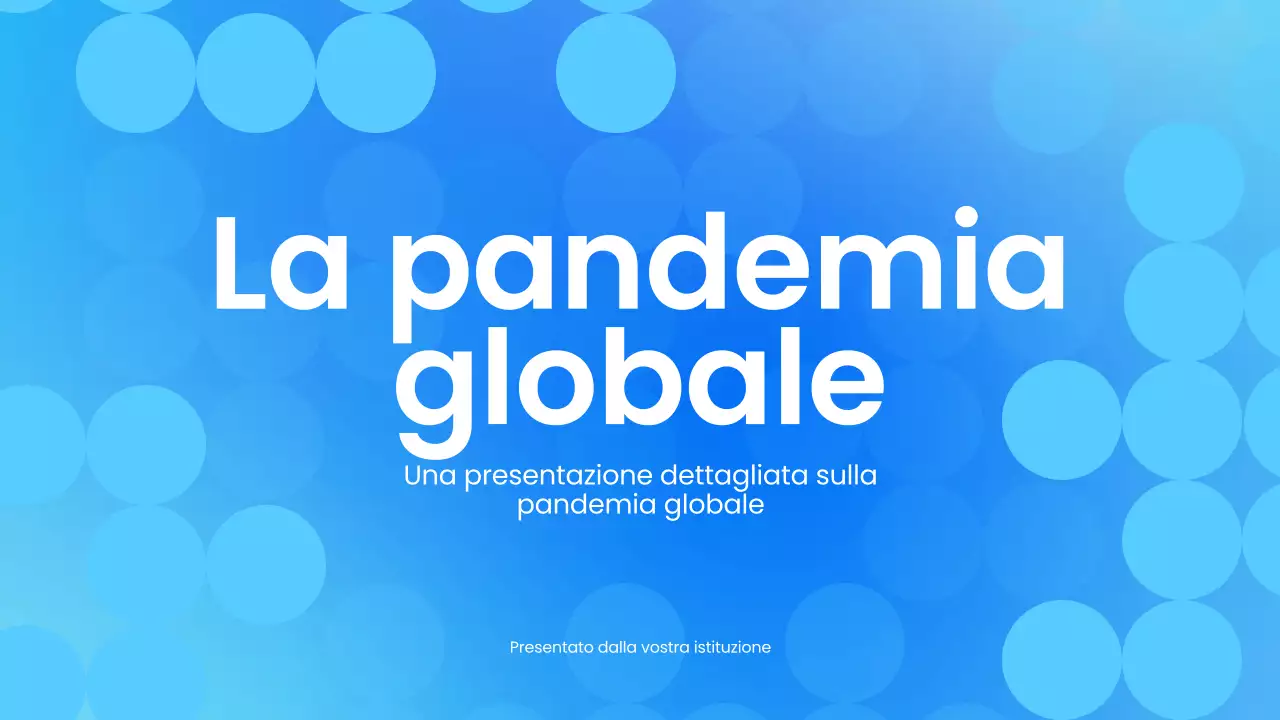 Blu Bianco Materiale didattico sulle pandemie moderne