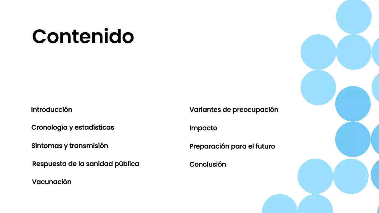 Azul Blanco Material para conferencias sobre pandemias modernas