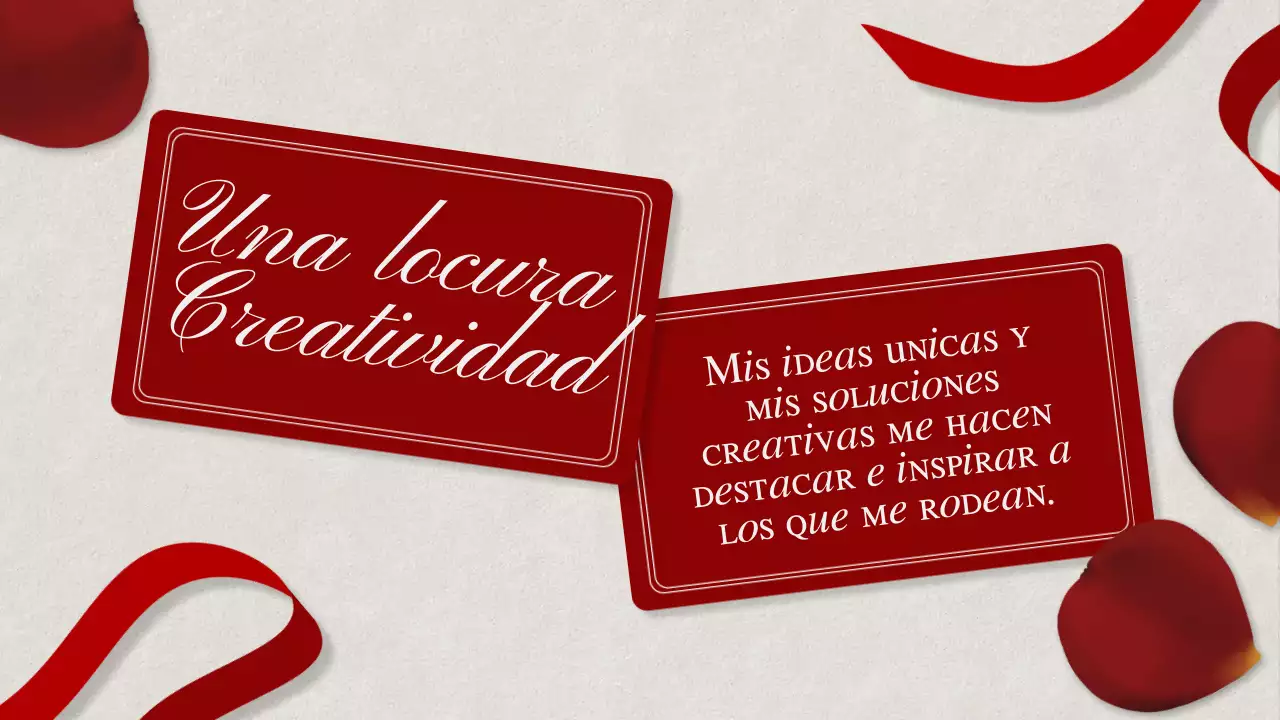 Rojo Blanco Elegante Auto Motivación Propuesta