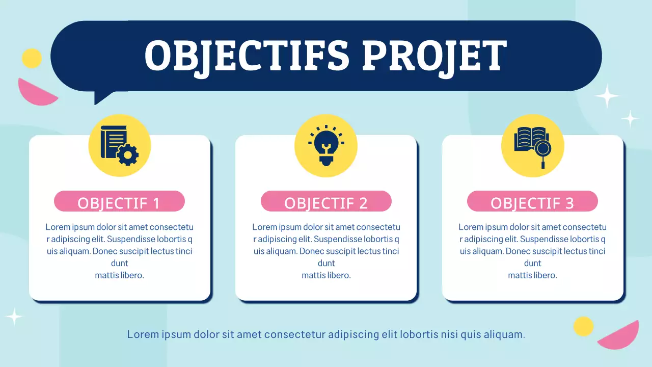 Projet de groupe bleu et rose en gras Matériel de classe