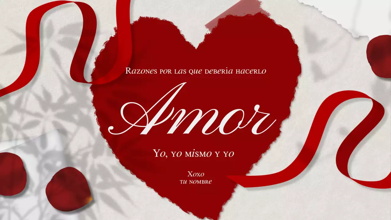 Rojo Blanco Elegante Auto Motivación Propuesta