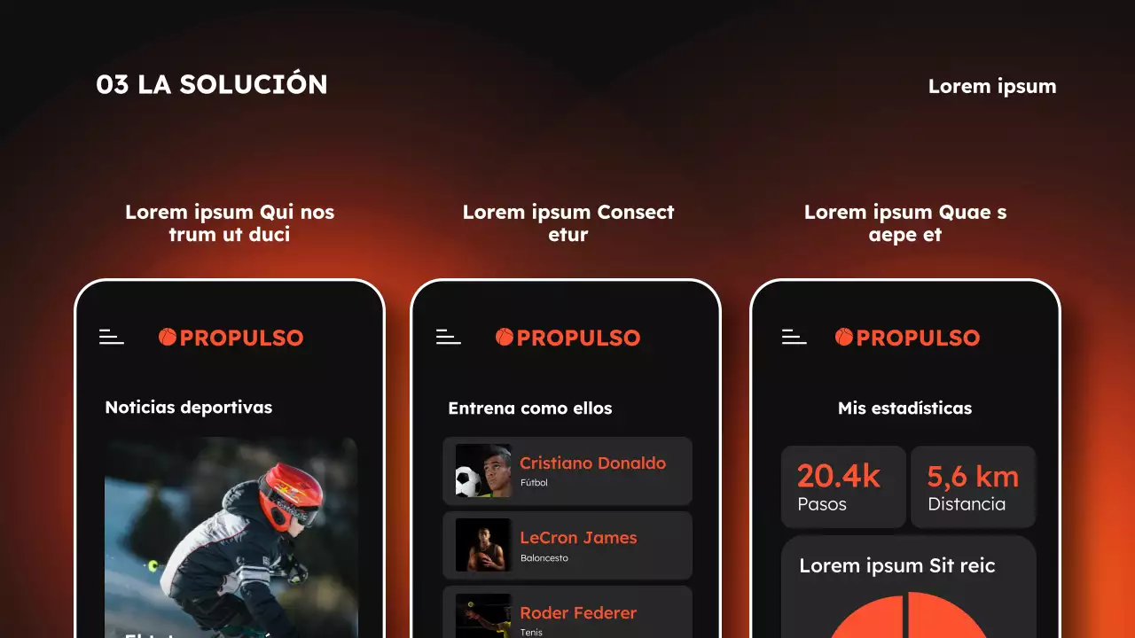 Orange and Black Modern Sports and Fitness App Product Pitch