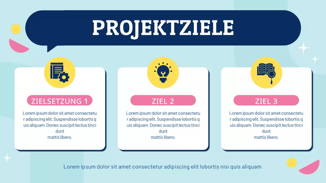 Blaues und rosafarbenes fettes Gruppenprojekt-Klassenmaterial