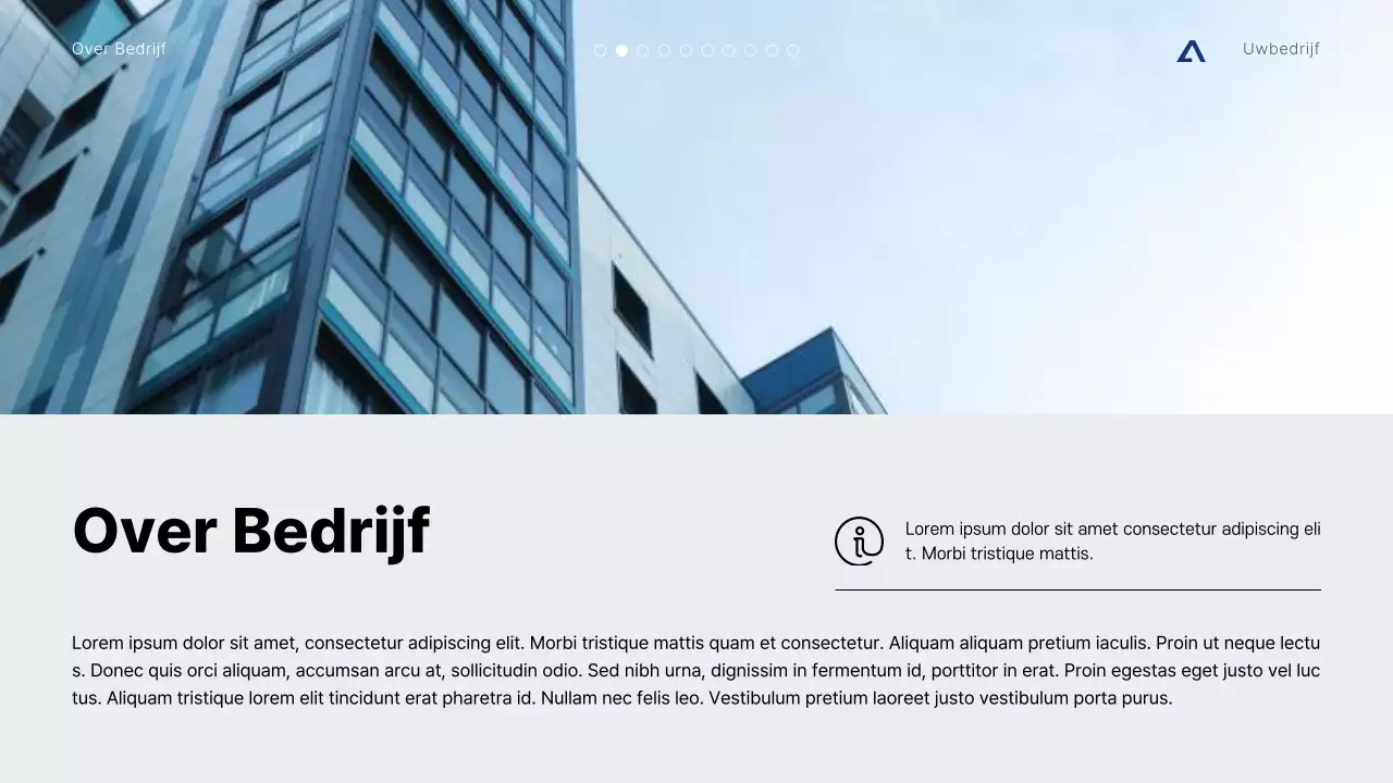 Grijs en Blauw Modern Minimaal Projectvoorstel