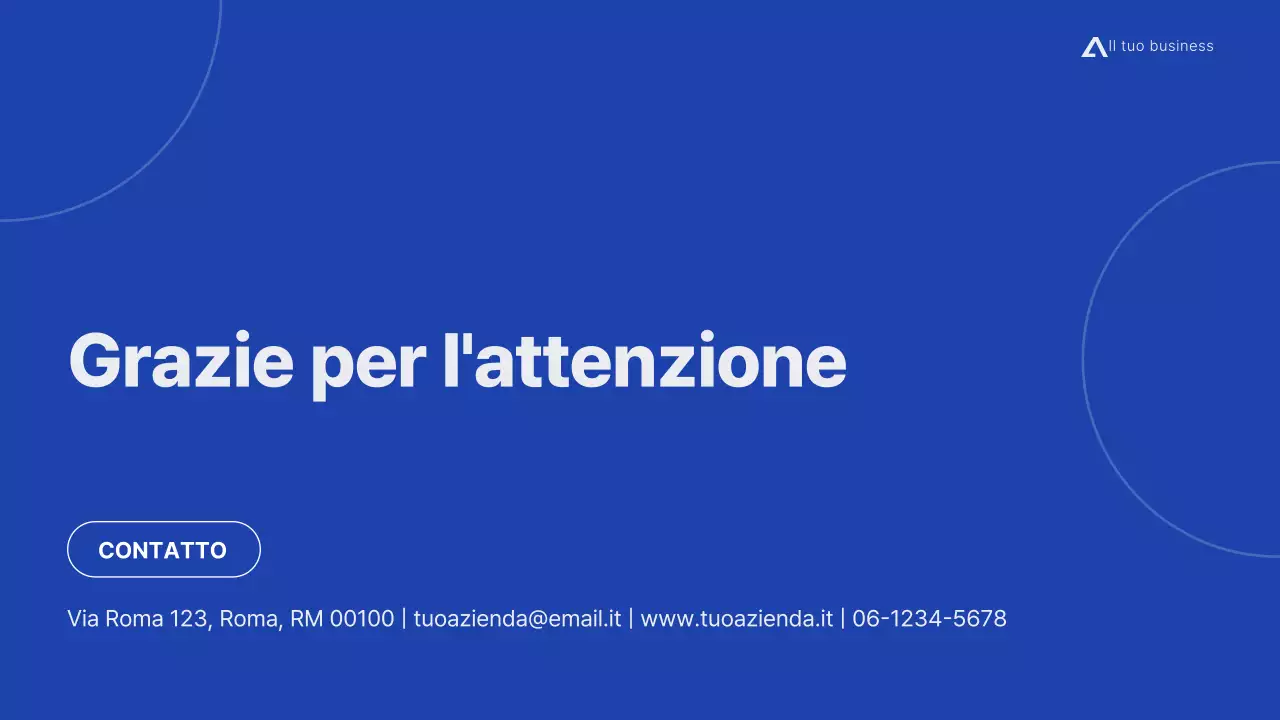 Proposta di progetto minimalista moderna grigia e blu