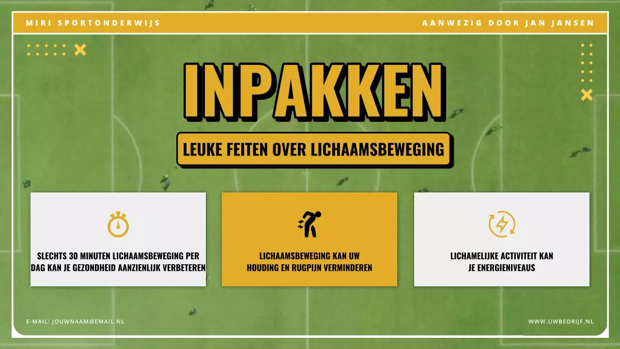 Geelgroen vintage oefenmateriaal voor lessen