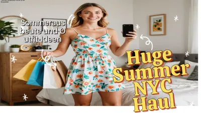 Gelb und Weiß Moderne Mode Haul Video