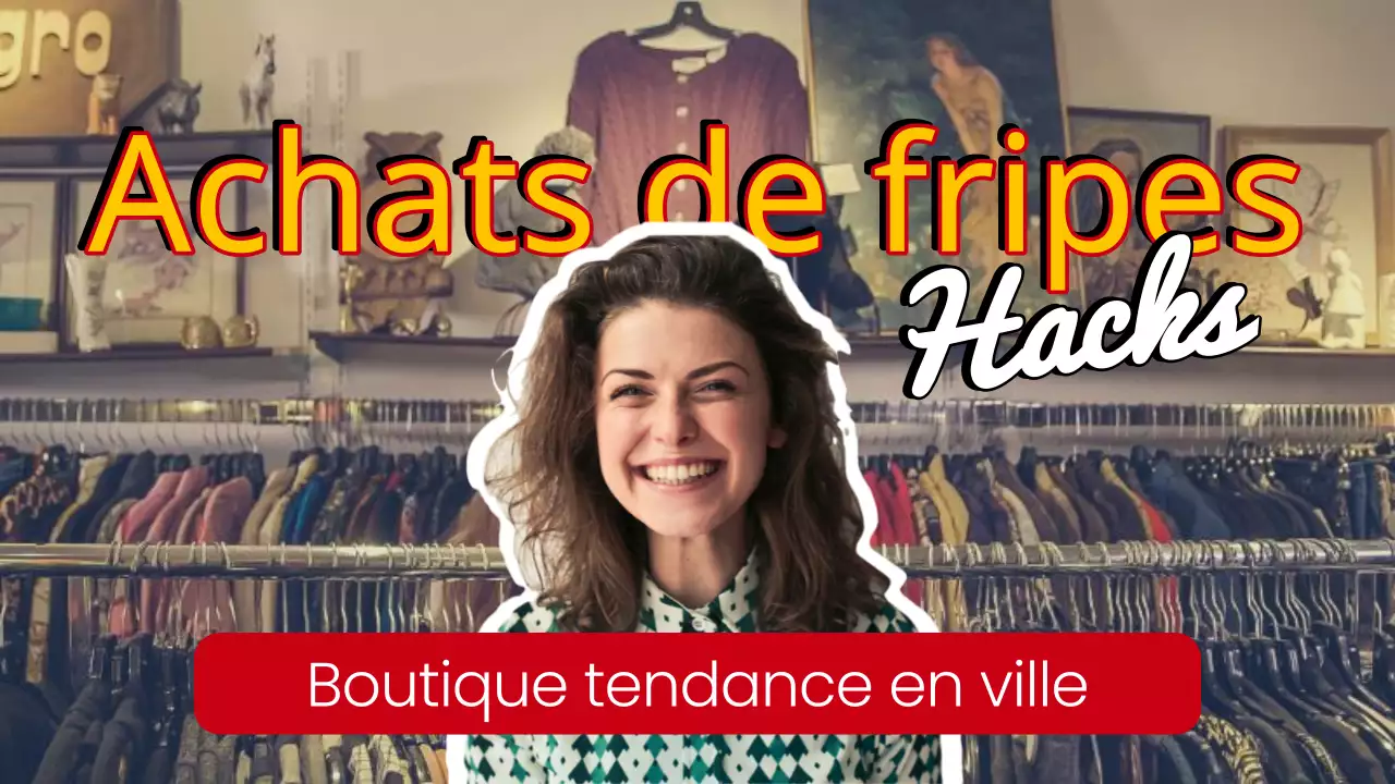 Rouge Jaune Minimal Thrifting Guide from Thrift Stores (en anglais)