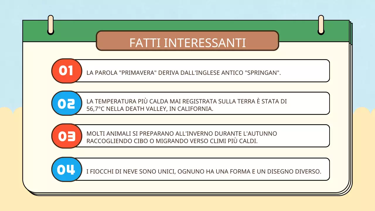 Giallo blu semplice naturale quattro stagioni materiali di classe