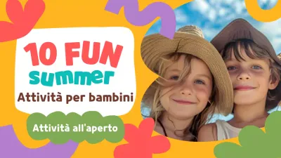Giallo Verde Attività estive minime per bambini