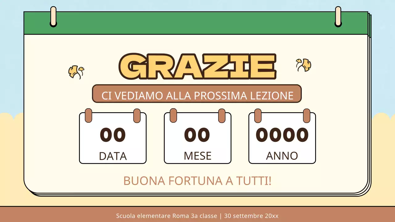 Giallo blu semplice naturale quattro stagioni materiali di classe