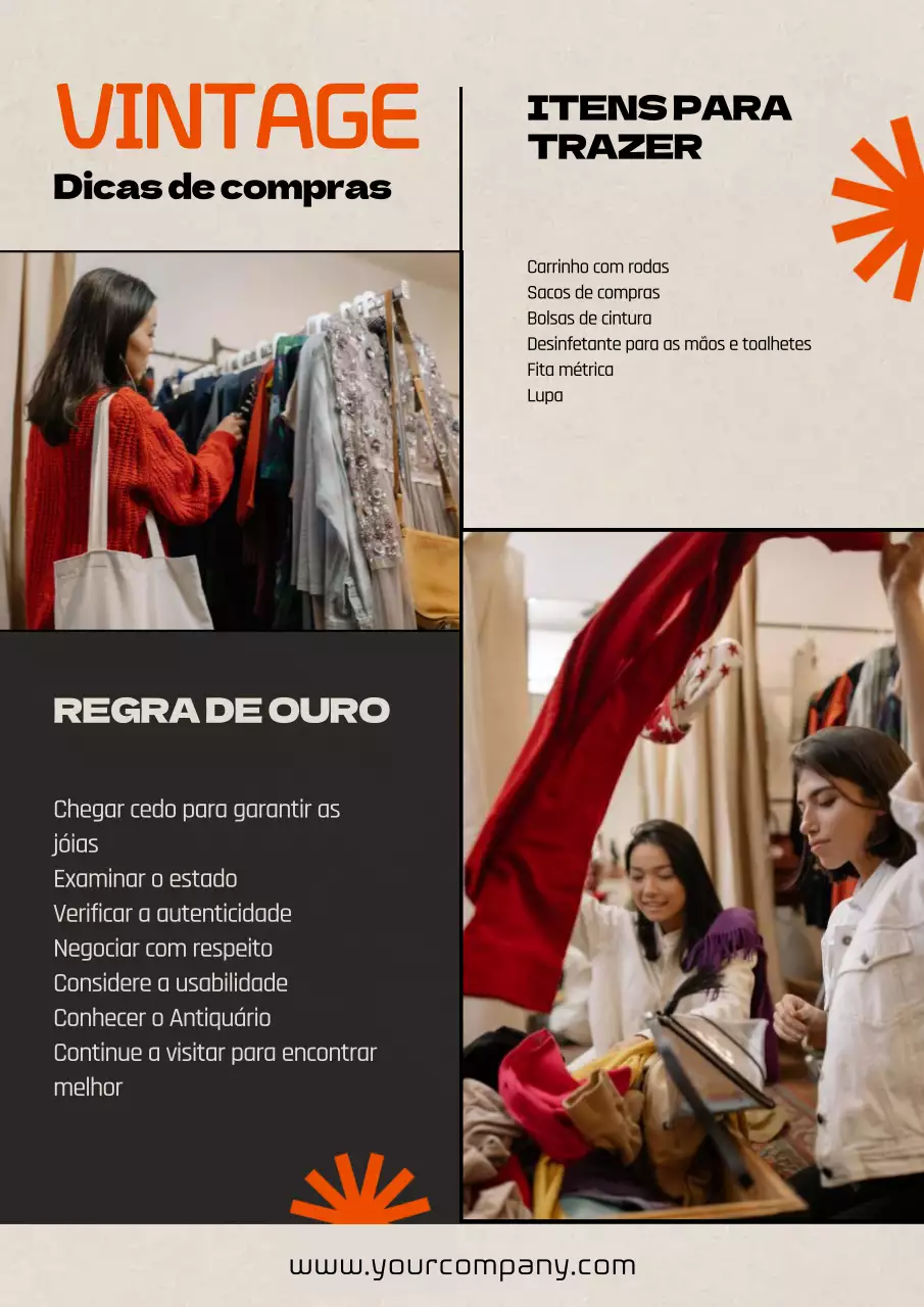 Dicas básicas de compras em brechós Red Beige do Thrift Stores Guide