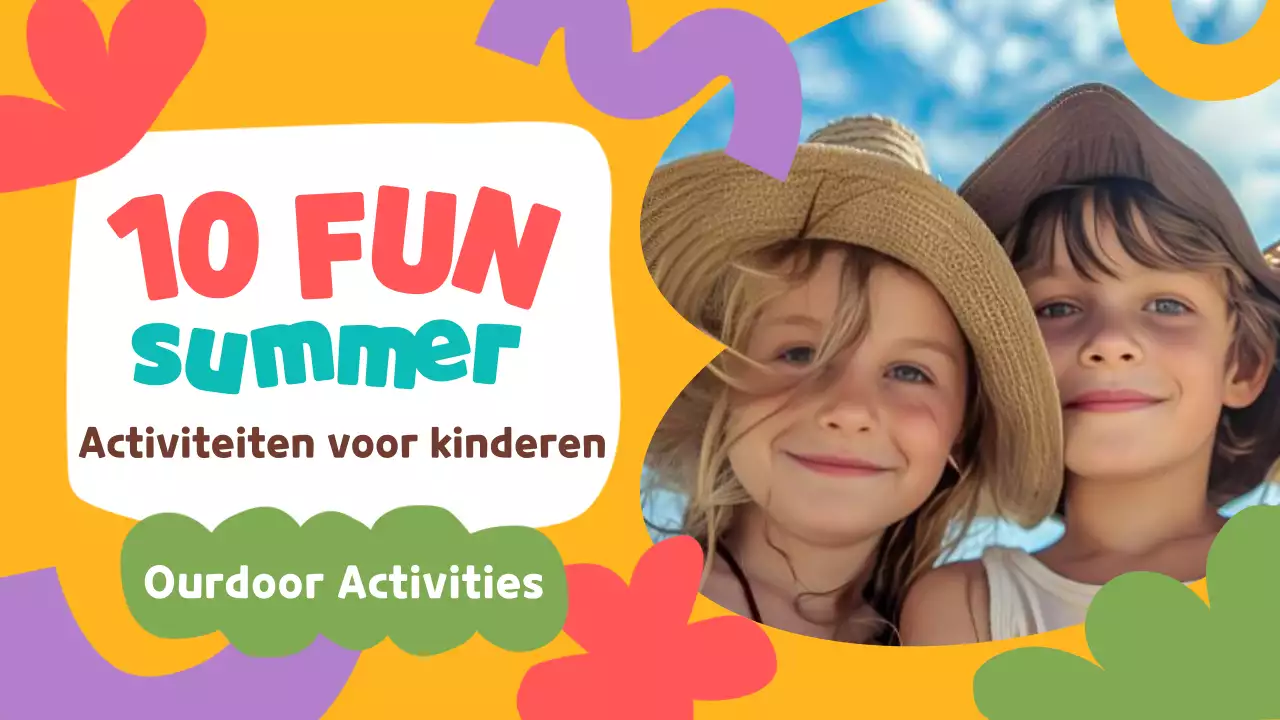 Geelgroene minimale zomeractiviteiten voor kinderen