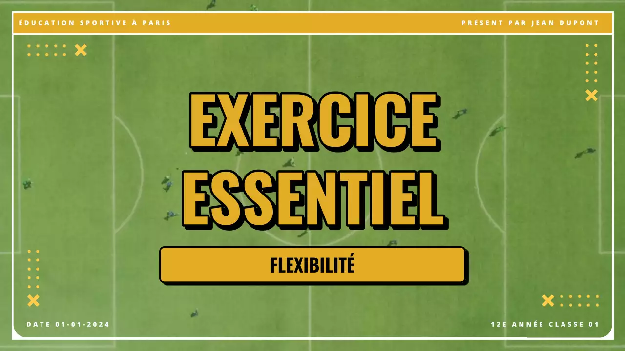 Matériel d'exercice vintage jaune vert