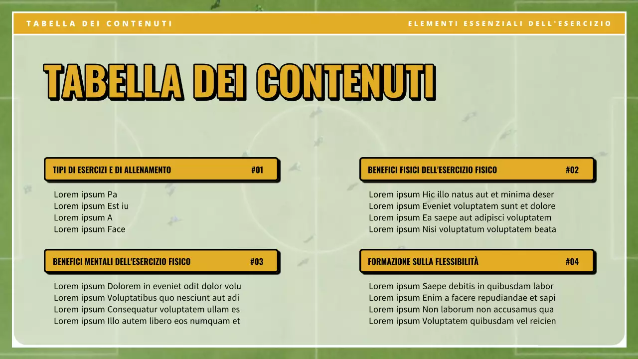 Materiale di classe giallo verde vintage per esercizi essenziali