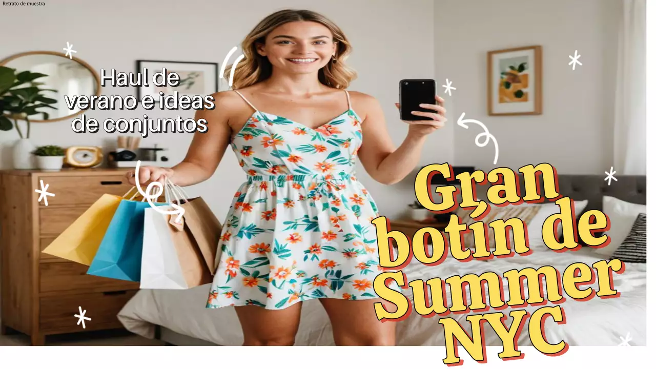 Vídeo de la moda moderna en blanco y amarillo