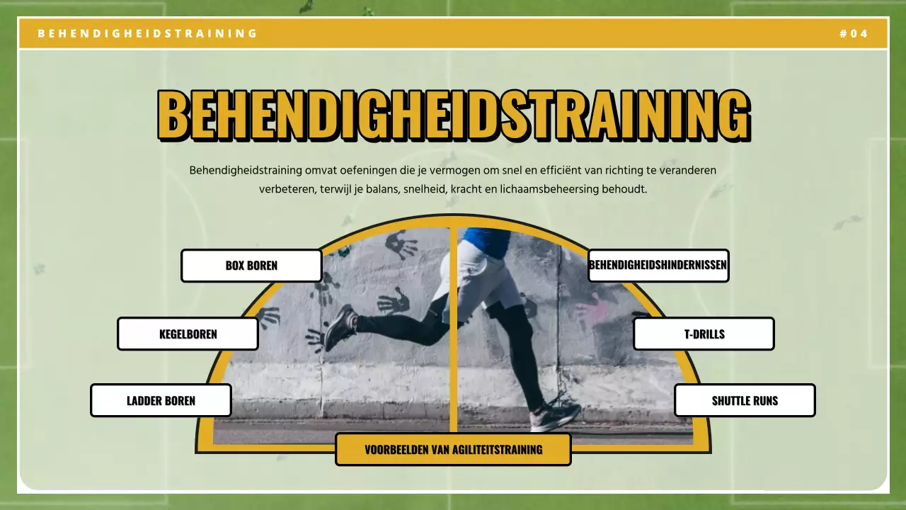 Geelgroen vintage oefenmateriaal voor lessen