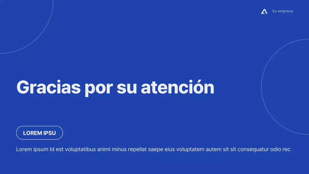 Propuesta de proyecto minimalista y moderno en gris y azul
