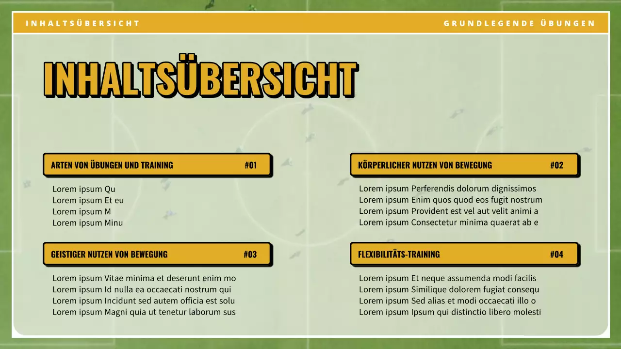 Gelbe grüne Vintage-Übung Wesentliche Klasse Materialien