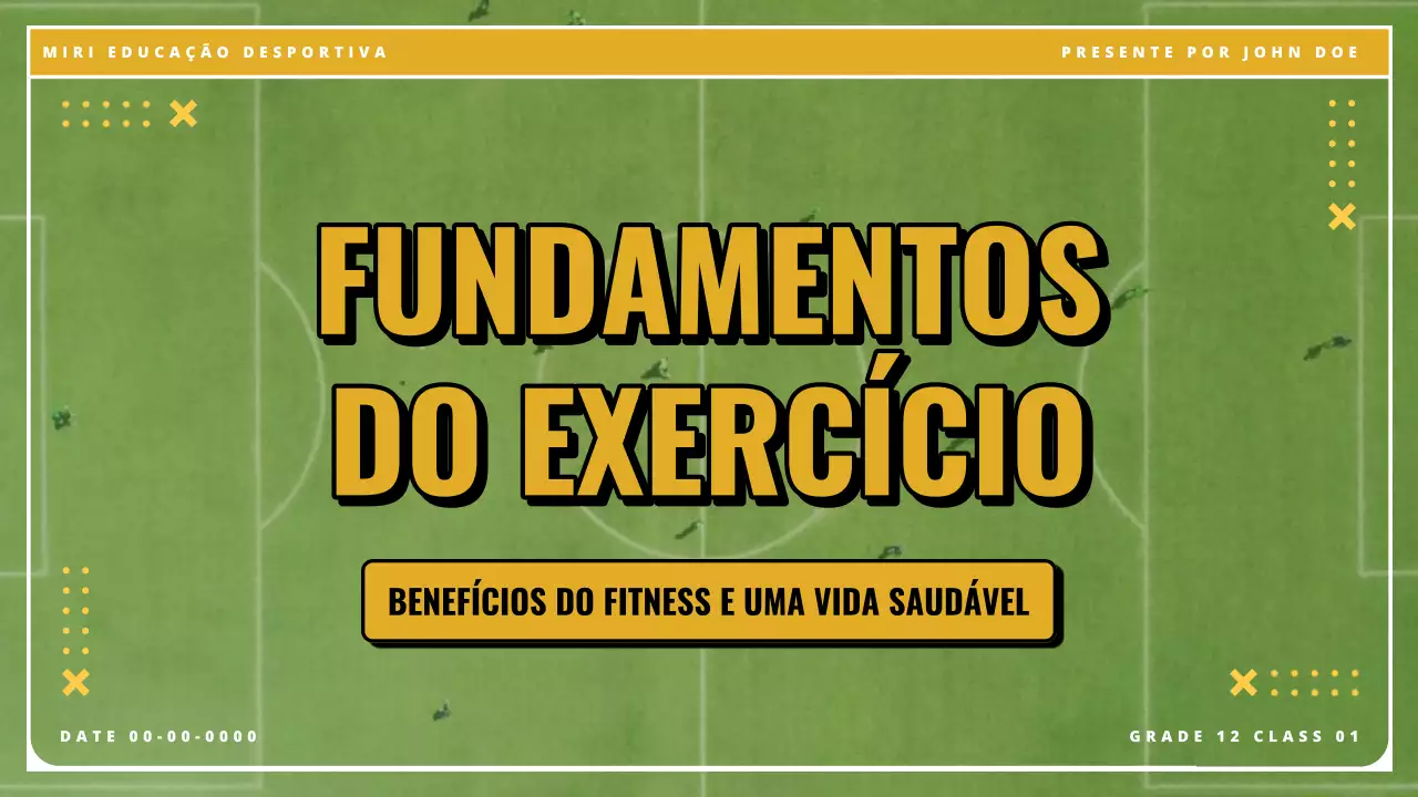 Materiais de aula vintage verde-amarelo para exercícios essenciais