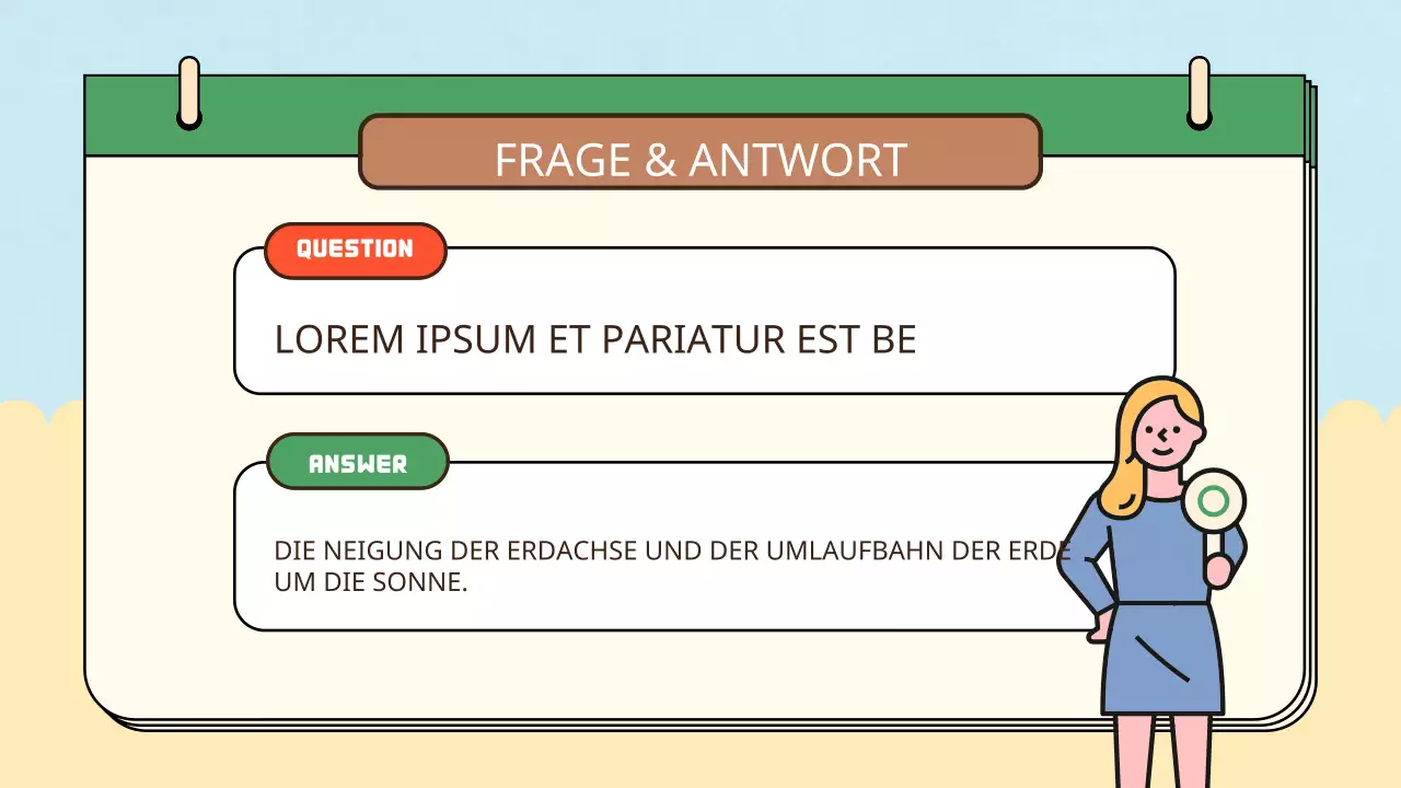 Gelb blau einfach natürlich vier Jahreszeiten Klasse Materialien