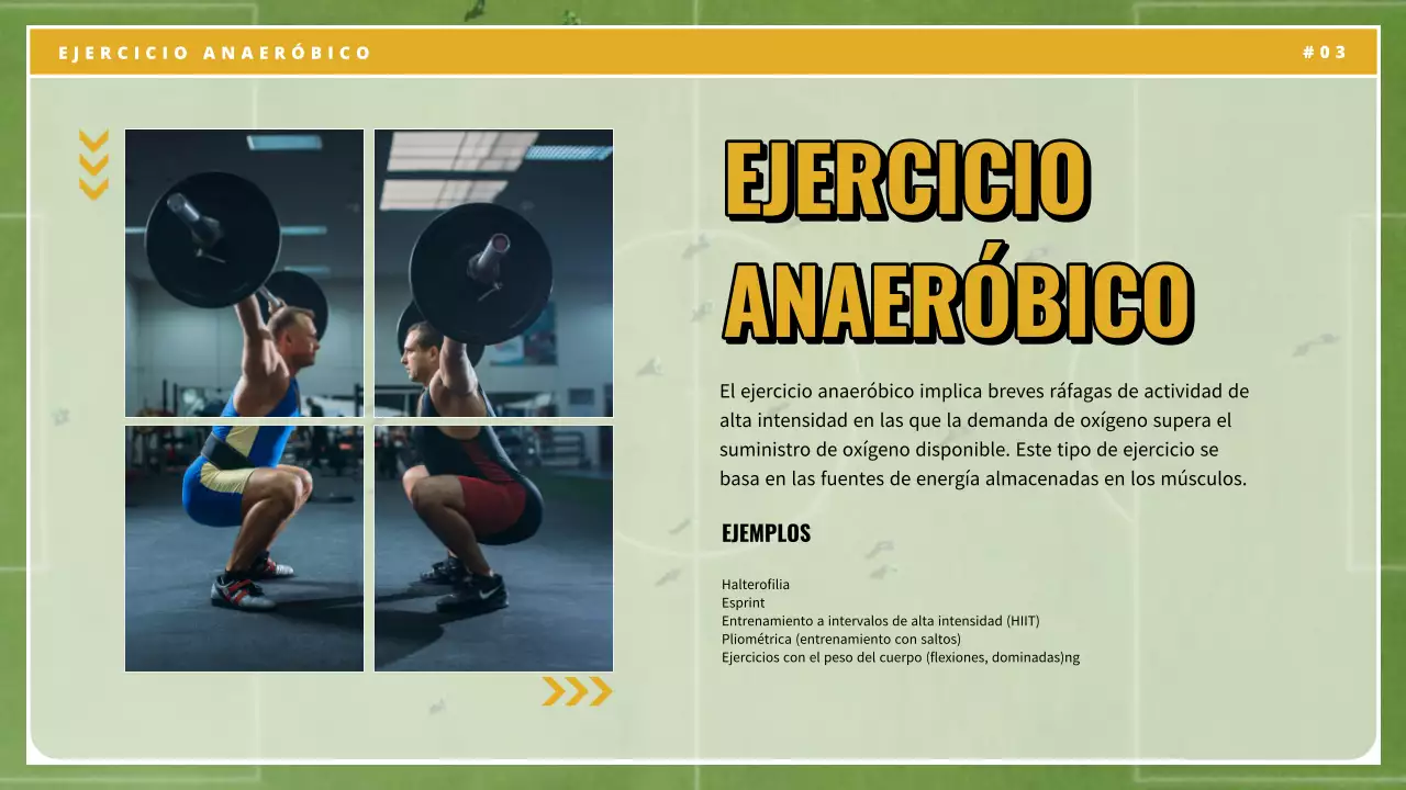 Amarillo verde vintage exercise essentials material de clase