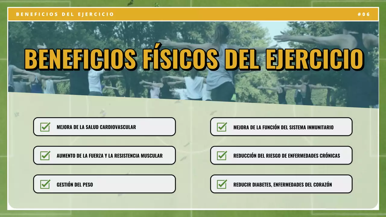 Amarillo verde vintage exercise essentials material de clase