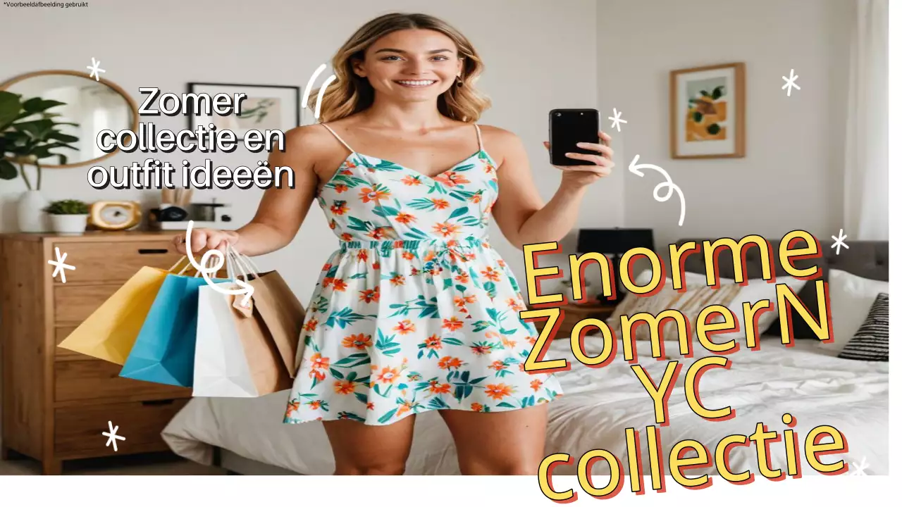 Geel en wit moderne mode collectie video