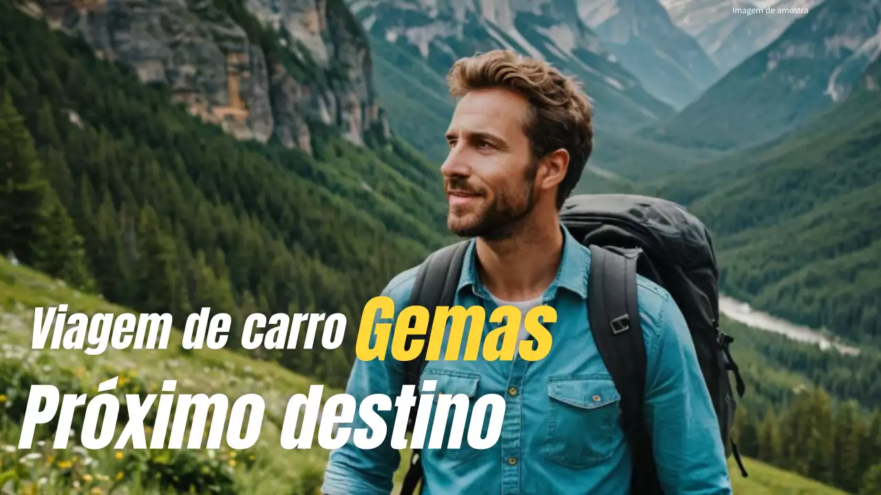 Guia de viagem moderno em amarelo e branco