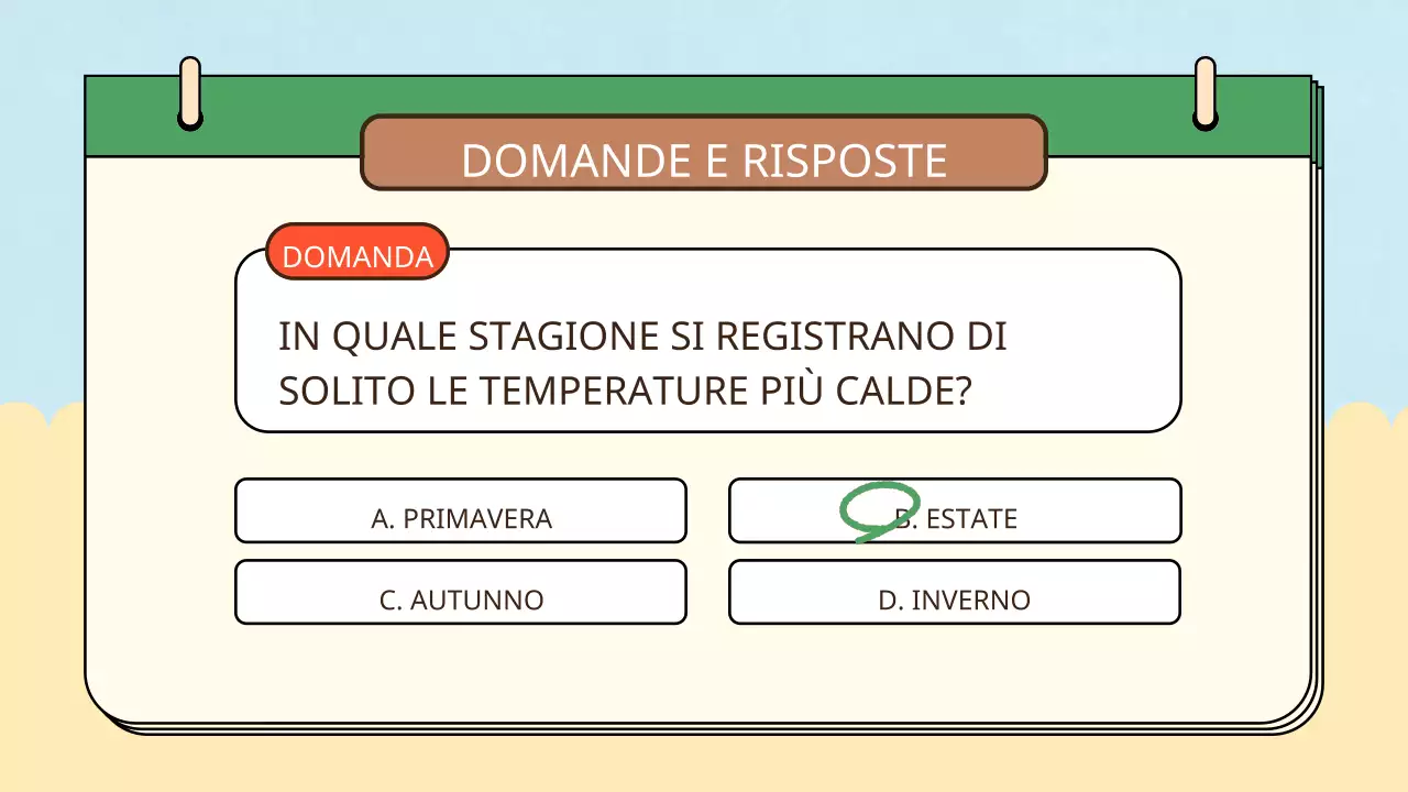 Giallo blu semplice naturale quattro stagioni materiali di classe