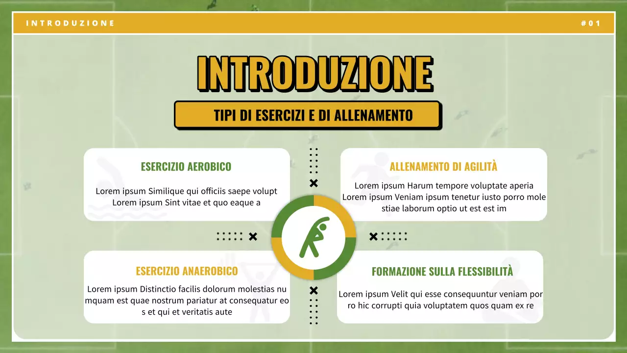 Materiale di classe giallo verde vintage per esercizi essenziali